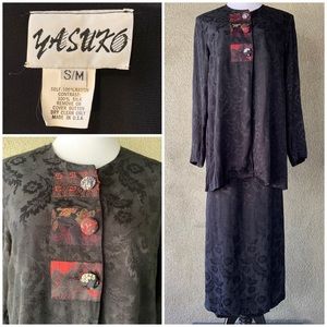 “Yasuko” Jacquard Skirt and Top Asian Design size M